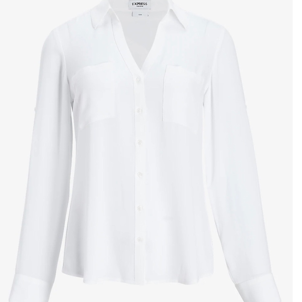 Express white city shirt, blouse